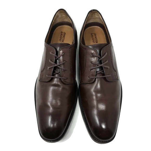 Johnston Murphy Meade Plain Toe Lace Up Dress Shoe